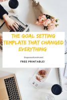 the goal setting template that changed everything. Free printable template by the power to reinvent.