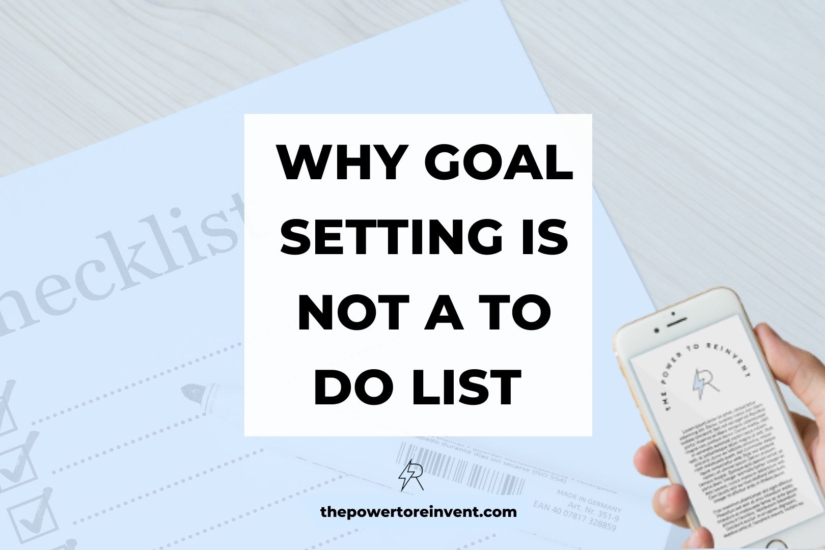 Why goal setting is not a to do list banner Why goal setting is not a to do list banner