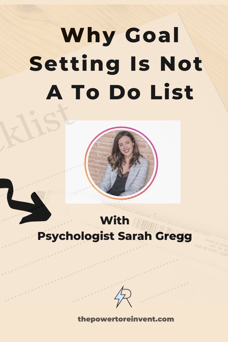 Why goal setting is not a to do list pin