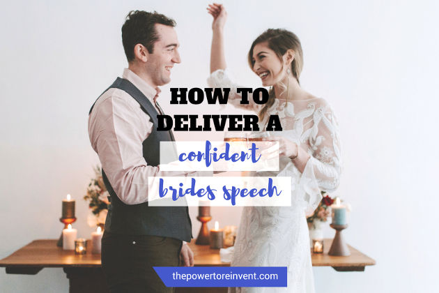 how to deliver a confident bride wedding speech