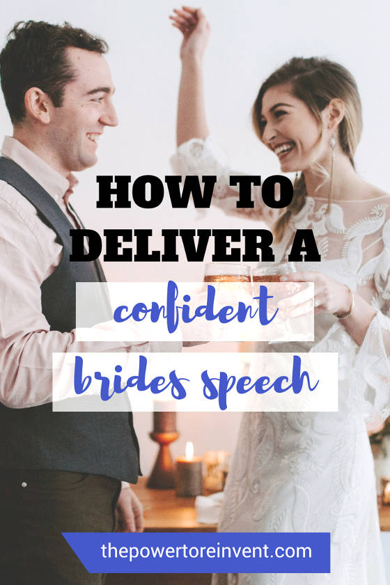how to deliver a confident bride wedding speech